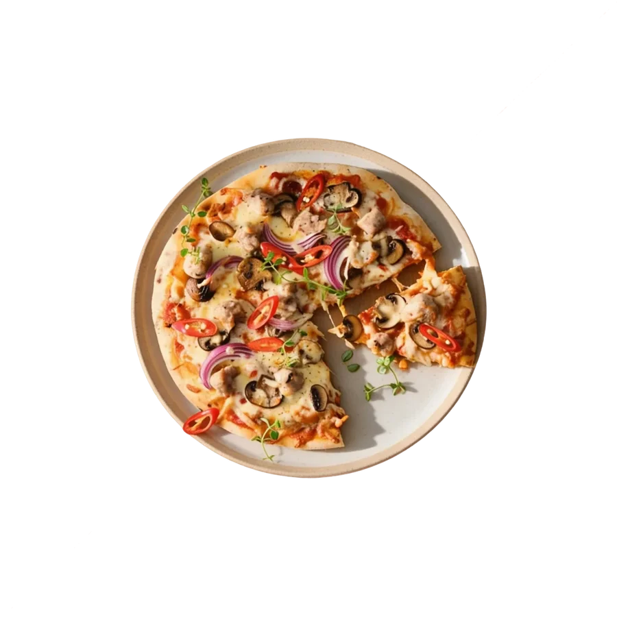 Italian Sausage and Mushroom Pizza
