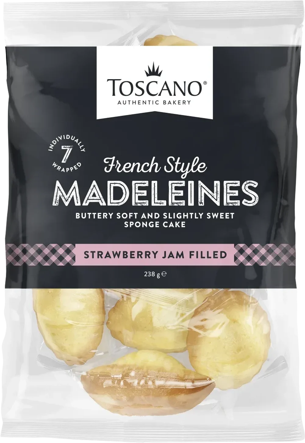 Strawberry Jam Filled Madeleines