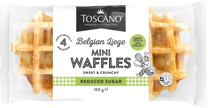 Toscano Reduced Sugar Mini Liege Waffle