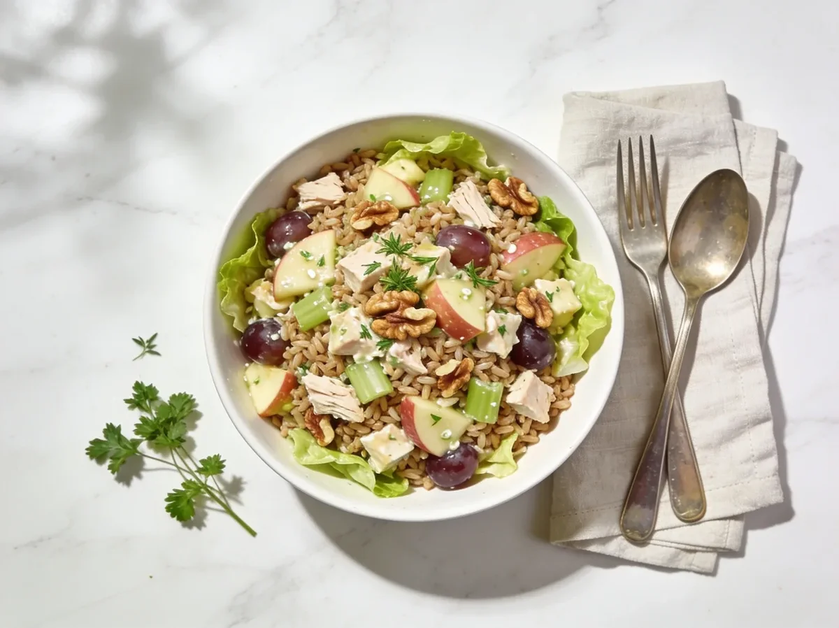 Brown Rice and Chicken Waldorf Salad