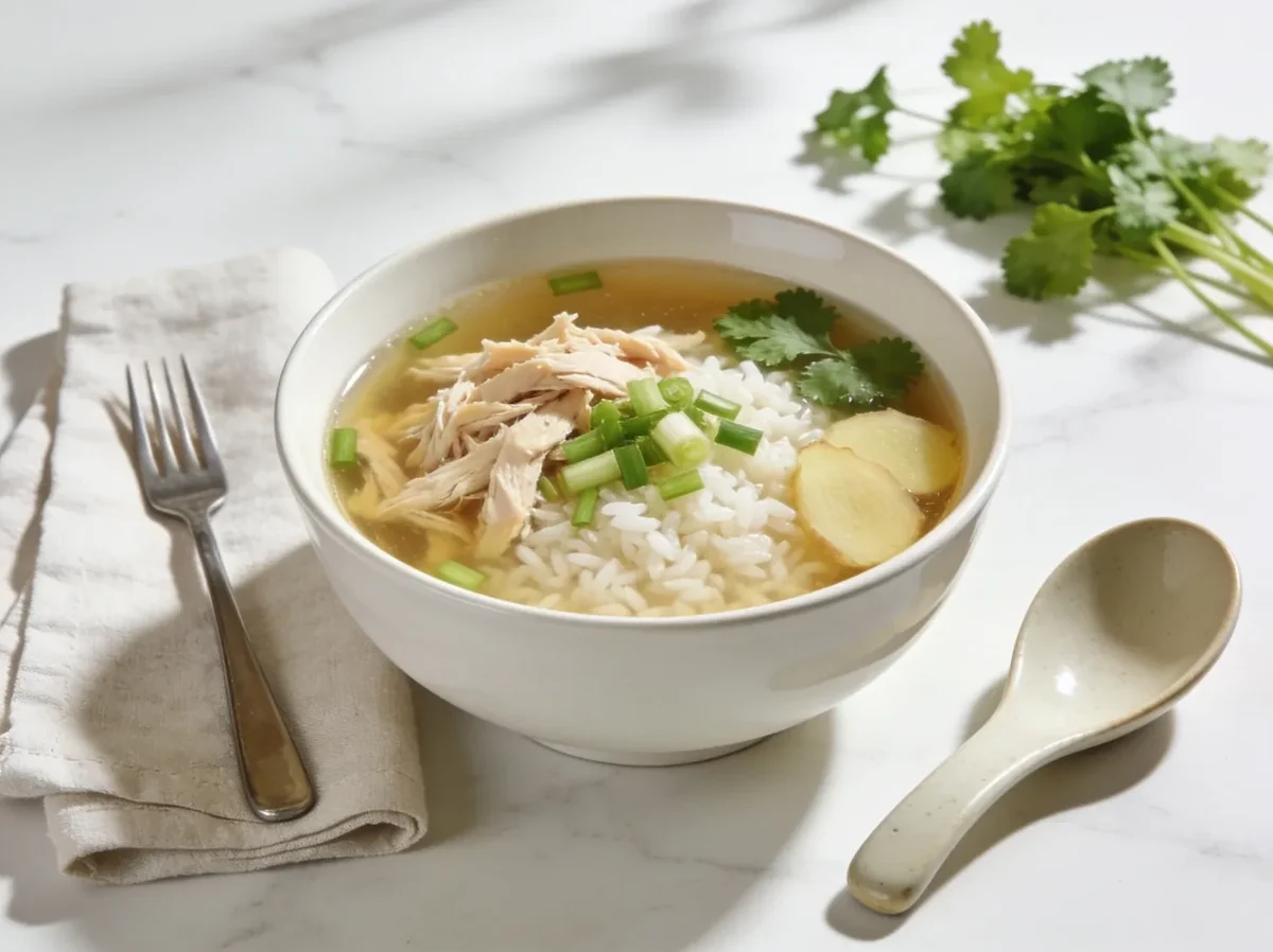 Chinese Chicken Rice Soup