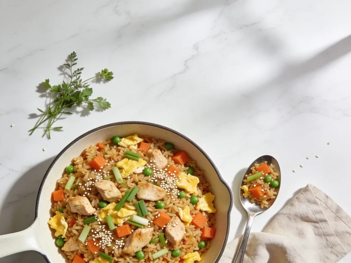 Easy Chicken and Vegetable Fried Rice
