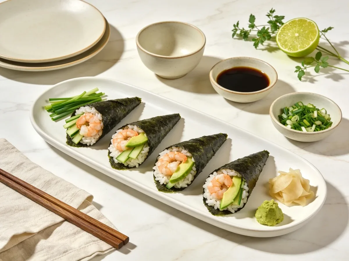 Hand Wrapped Sushi (Temaki-Zushi)