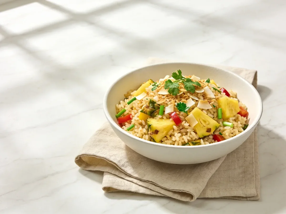 Hawaiian Pineapple Rice Salad