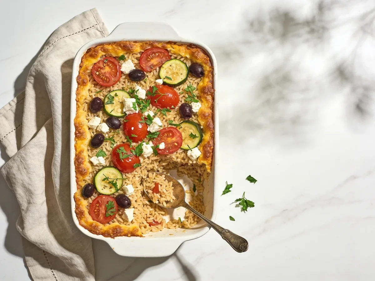 Mediterranean Rice Bake