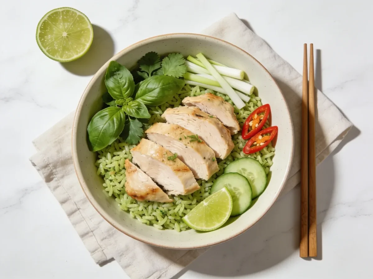 Thai Chicken and Green Rice