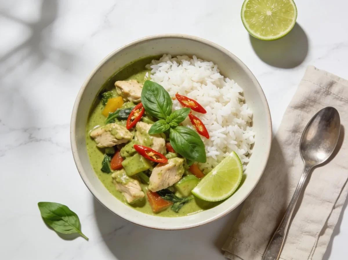 Thai Green Curry Chicken Rice