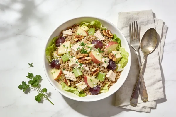 Brown Rice and Chicken Waldorf Salad