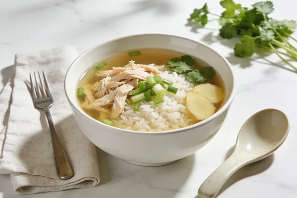Chinese Chicken Rice Soup