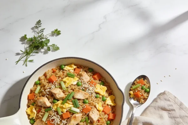 Easy Chicken and Vegetable Fried Rice