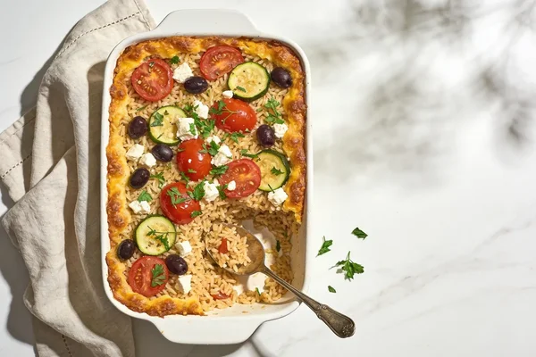 Mediterranean Rice Bake